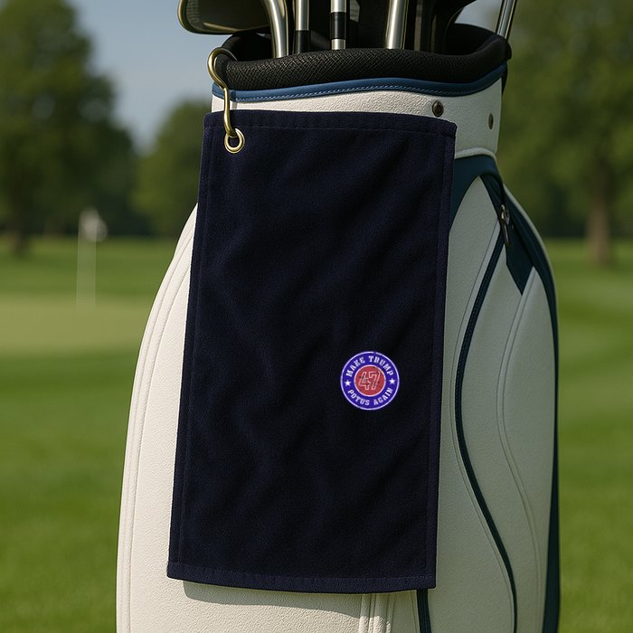 Make Trump Potus Again 47 Back And Front Golf Towel