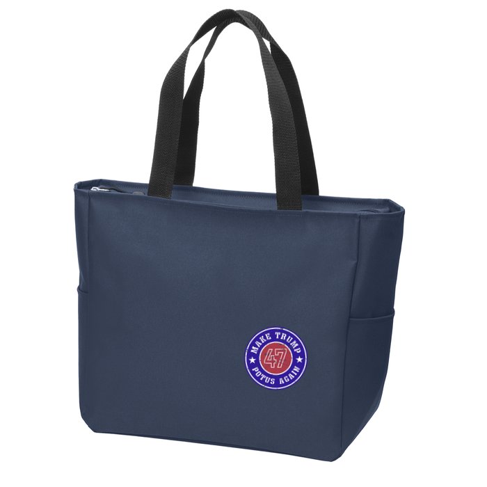 Make Trump Potus Again 47 Back And Front Zip Tote Bag
