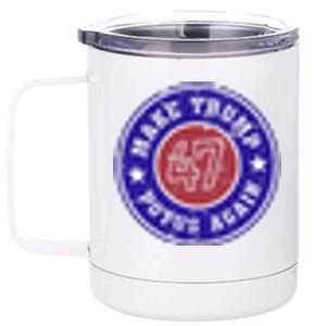 Make Trump Potus Again 47 Back And Front 12 oz Stainless Steel Tumbler Cup