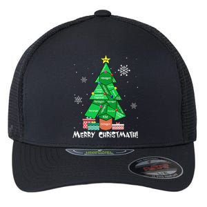 Math Teacher Polygon Christmas Tree Geometry Merry Christmas Flexfit Unipanel Trucker Cap