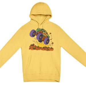 Monster Truck Pumpkin Patch Premium Pullover Hoodie