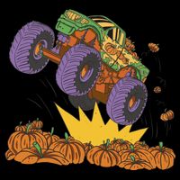 Monster Truck Pumpkin Patch Cooling Performance Crew T-Shirt