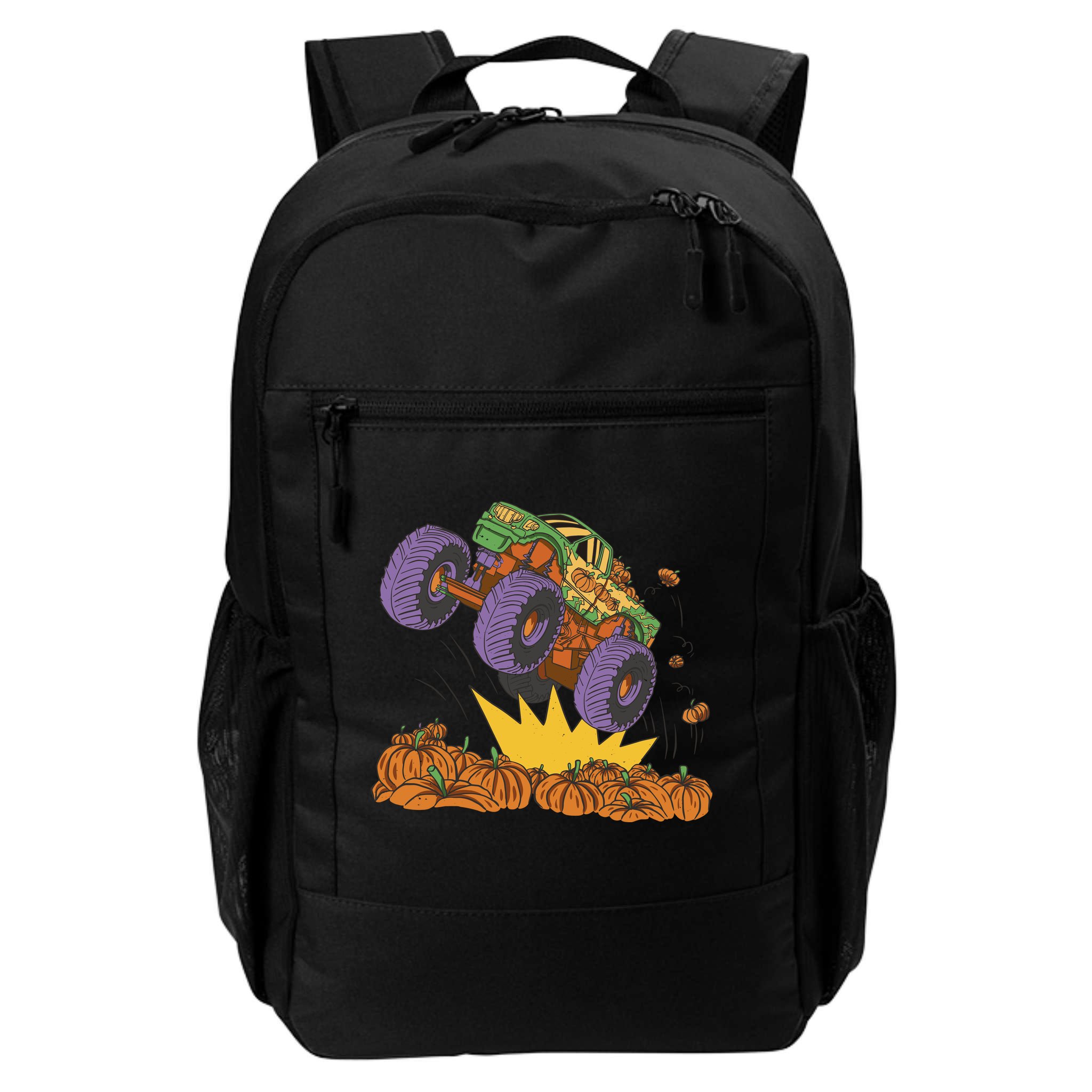 Monster Truck Pumpkin Patch Backpack