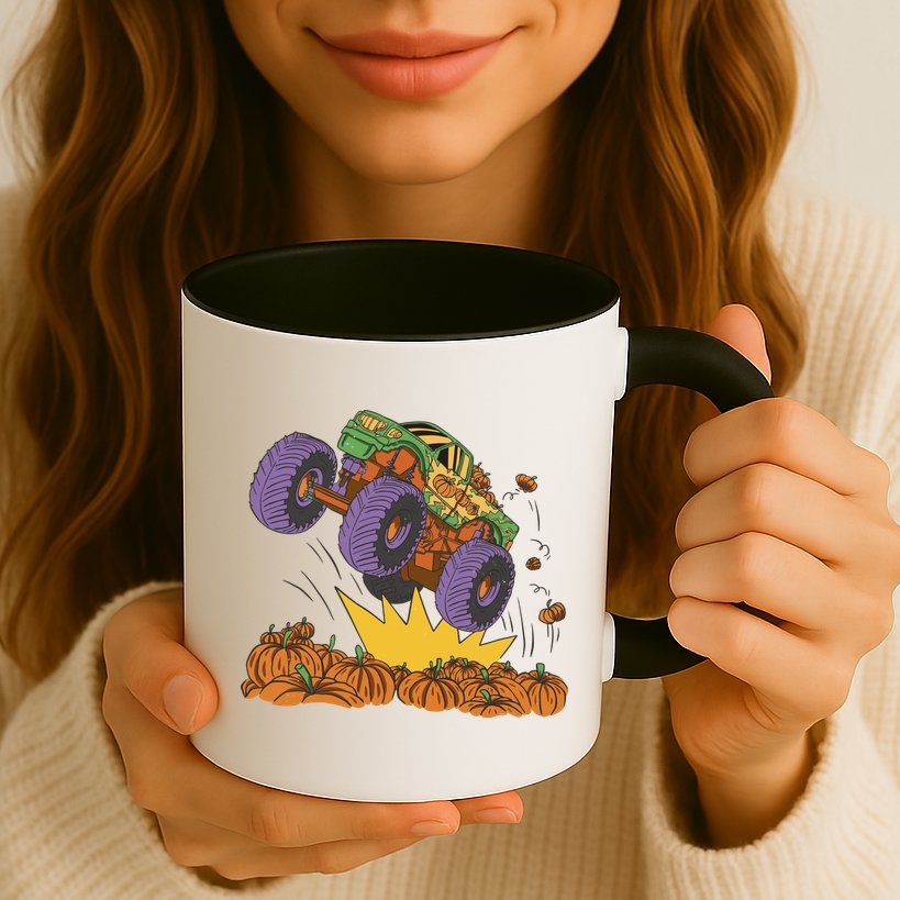 Monster Truck Pumpkin Patch Mug