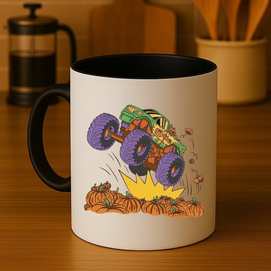 Monster Truck Pumpkin Patch Mug