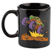 Monster Truck Pumpkin Patch 11oz C Handle Ceramic Mug