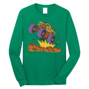 Monster Truck Pumpkin Patch Long Sleeve Shirt