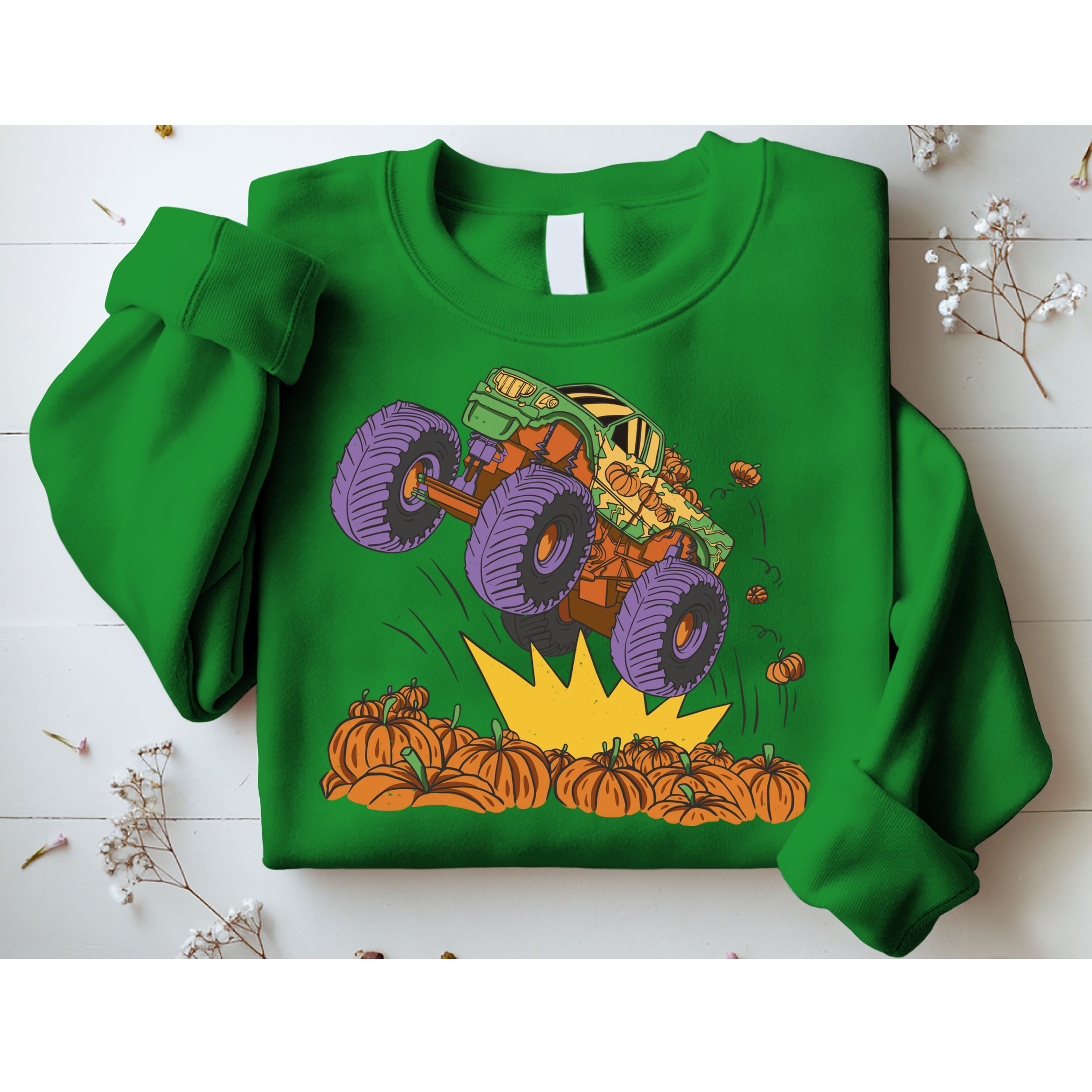 Monster Truck Pumpkin Patch Sweatshirt