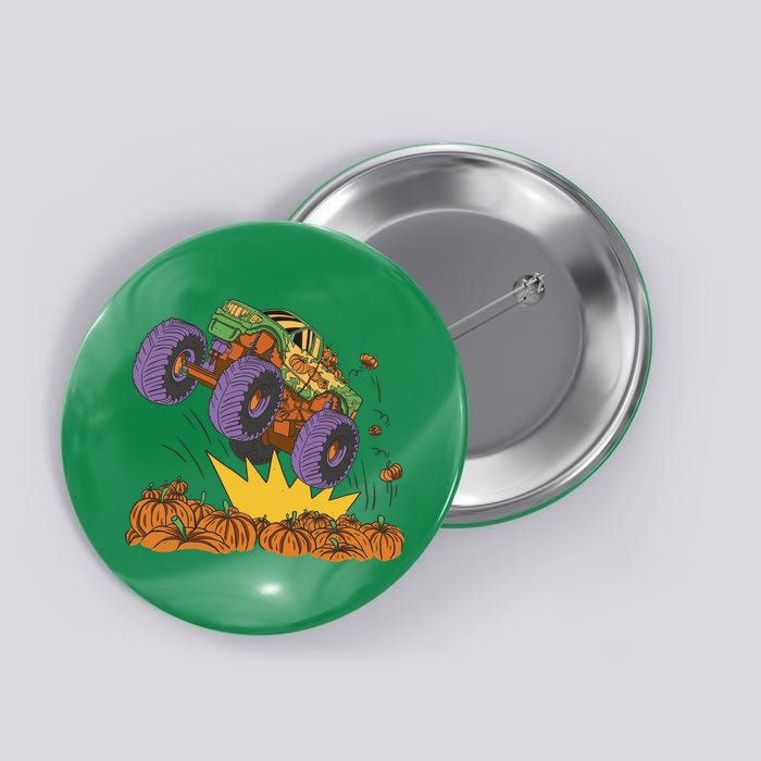 Monster Truck Pumpkin Patch Button
