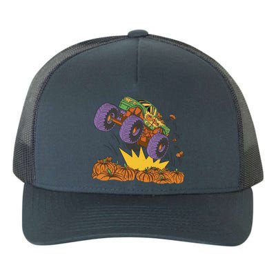 Monster Truck Pumpkin Patch Yupoong Adult 5-Panel Trucker Hat