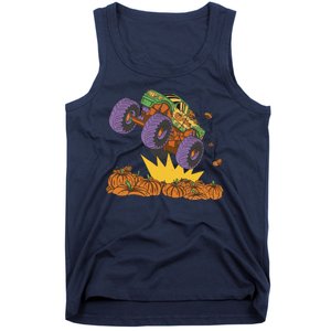 Monster Truck Pumpkin Patch Tank Top