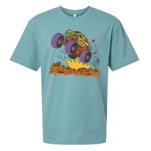 Monster Truck Pumpkin Patch Sueded Cloud Jersey T-Shirt