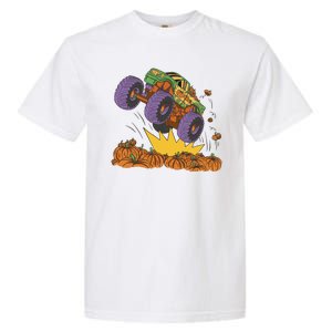 Monster Truck Pumpkin Patch Garment-Dyed Heavyweight T-Shirt