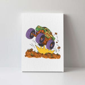 Monster Truck Pumpkin Patch Canvas