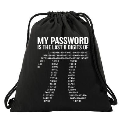 Math Teacher Pi Symbol Science Student For Pi Day Math Geek Drawstring Bag