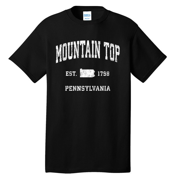 Mountain Top Pennsylvania Pa Vintage Athletic Sports Tall T-Shirt