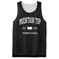 Mountain Top Pennsylvania Pa Vintage Athletic Sports Mesh Reversible Basketball Jersey Tank