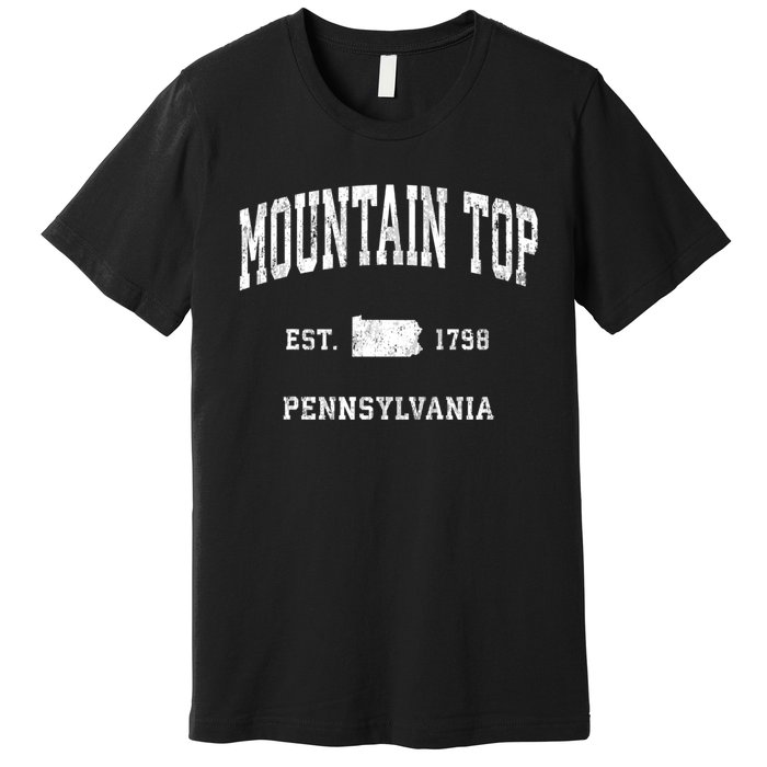 Mountain Top Pennsylvania Pa Vintage Athletic Sports Premium T-Shirt