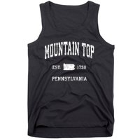 Mountain Top Pennsylvania Pa Vintage Athletic Sports Tank Top