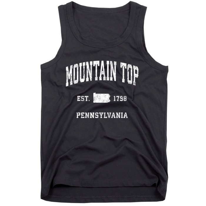 Mountain Top Pennsylvania Pa Vintage Athletic Sports Tank Top