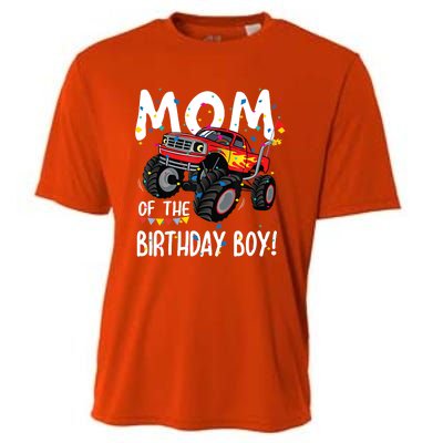 Monster Truck Party Mom Of Birthday Boy Gift Cooling Performance Crew T-Shirt