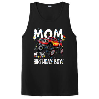 Monster Truck Party Mom Of Birthday Boy Gift PosiCharge Competitor Tank