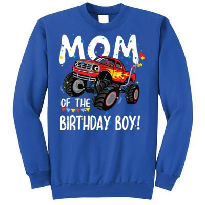 Monster Truck Party Mom Of Birthday Boy Gift Tall Sweatshirt