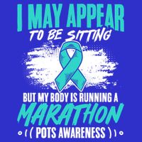 Marathon Turquoise Pots Awareness Dysautonomia Awareness Cool Gift Baby Bodysuit