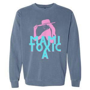 Mami ToxicA Pink With Aqua Garment-Dyed Sweatshirt