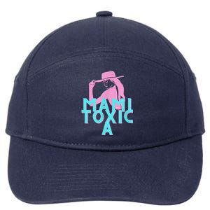 Mami ToxicA Pink With Aqua 7-Panel Snapback Hat