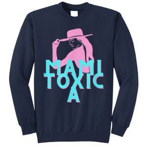 Mami ToxicA Pink With Aqua Tall Sweatshirt