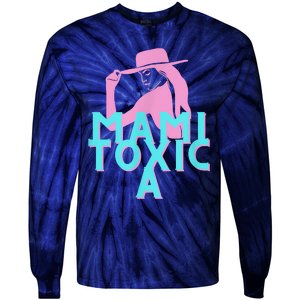 Mami ToxicA Pink With Aqua Tie-Dye Long Sleeve Shirt