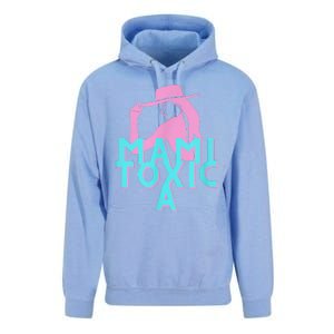 Mami ToxicA Pink With Aqua Unisex Surf Hoodie