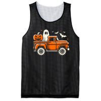 Monster Truck Pumpkin Ghost Halloween Mesh Reversible Basketball Jersey Tank