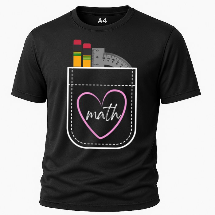 Math Teacher Pocket With Pencils And Protractor Performance Shirt