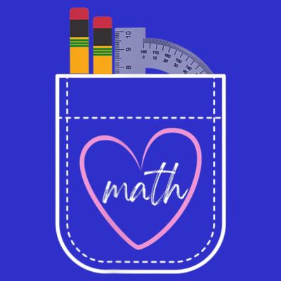 Math Teacher Pocket With Pencils And Protractor T-Shirt