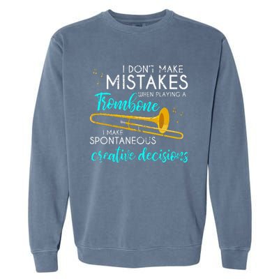 Musician Trombone Player Gift Trombone Garment-Dyed Sweatshirt