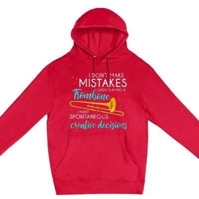 Musician Trombone Player Gift Trombone Premium Pullover Hoodie