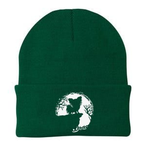 Moon Tree Pumpkin Mountain Incredible Papillion Dog Knit Cap Winter Beanie