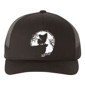 Moon Tree Pumpkin Mountain Incredible Papillion Dog Yupoong Adult 5-Panel Trucker Hat