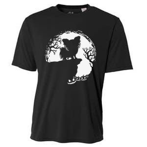 Moon Tree Pumpkin Mountain Incredible Papillion Dog Cooling Performance Crew T-Shirt