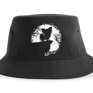 Moon Tree Pumpkin Mountain Incredible Papillion Dog Sustainable Bucket Hat