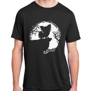 Moon Tree Pumpkin Mountain Incredible Papillion Dog Adult ChromaSoft Performance T-Shirt