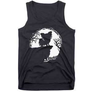 Moon Tree Pumpkin Mountain Incredible Papillion Dog Tank Top