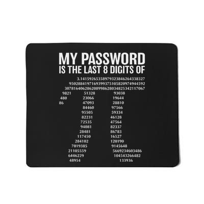 Math Teacher Pi Symbol Science Student For Pi Day Math Geek Mousepad