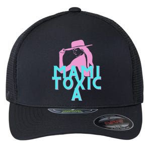 Mami ToxicA Pink with Aqua Flexfit Unipanel Trucker Cap