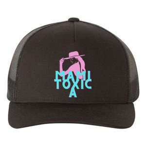 Mami ToxicA Pink with Aqua Yupoong Adult 5-Panel Trucker Hat