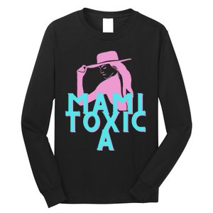 Mami ToxicA Pink with Aqua Long Sleeve Shirt