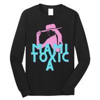 Mami ToxicA Pink with Aqua Long Sleeve Shirt