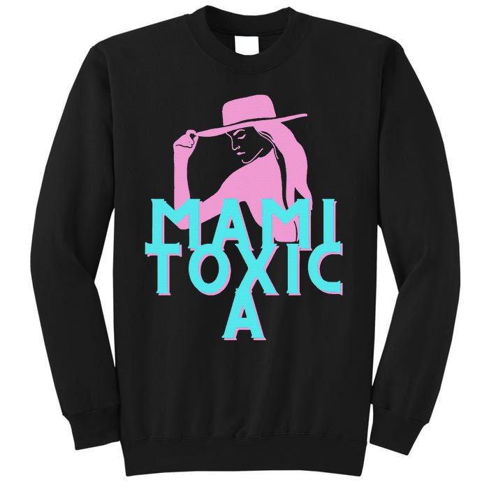 Mami ToxicA Pink with Aqua Sweatshirt